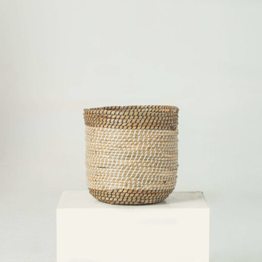 Two-color Seagrass Scandinavian Plant Pots Wholesale